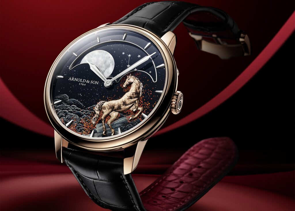 Arnold & Son Presents the New Perpetual Moon 41.5 Red Gold “Year of the Horse”