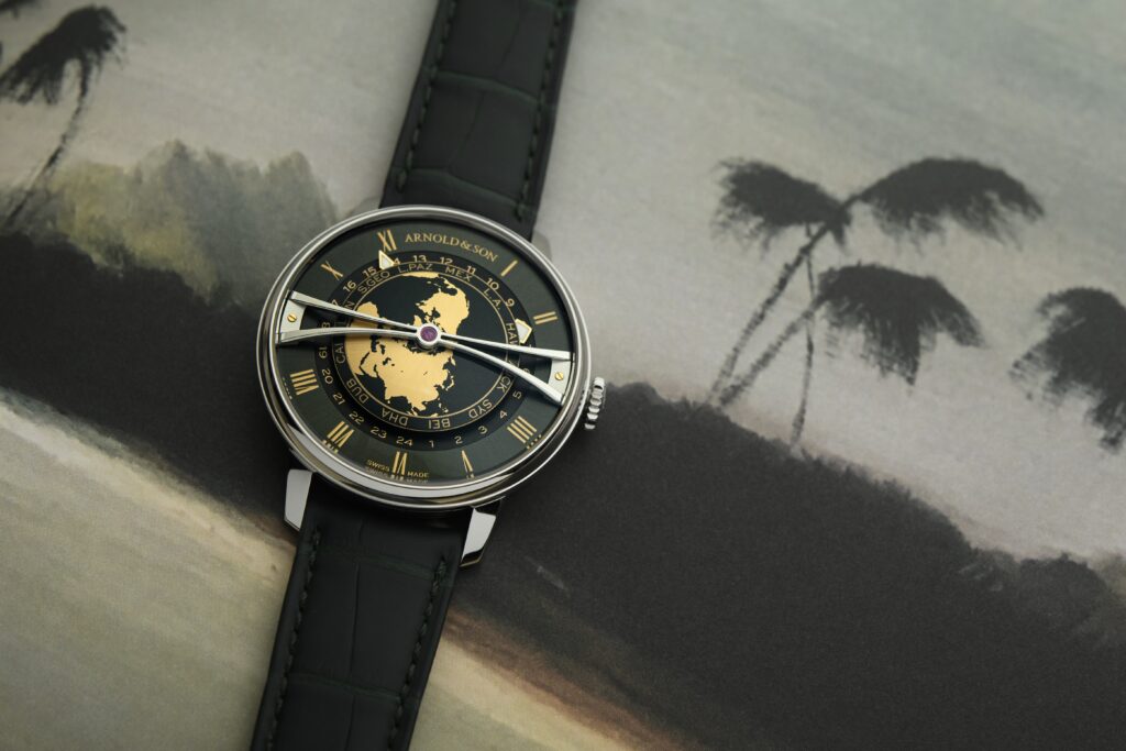 Arnold & Son Globetrotter 42 Steel: 'Strand Blue' & 'Greenwich Green' Editions