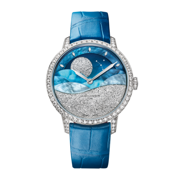 Perpetual Moon 38 White Gold Mintnight
