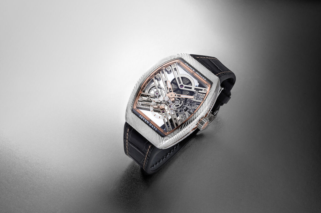 Franck Muller Vanguard Damascus Steel Sincere Platinum Jubilee Edition