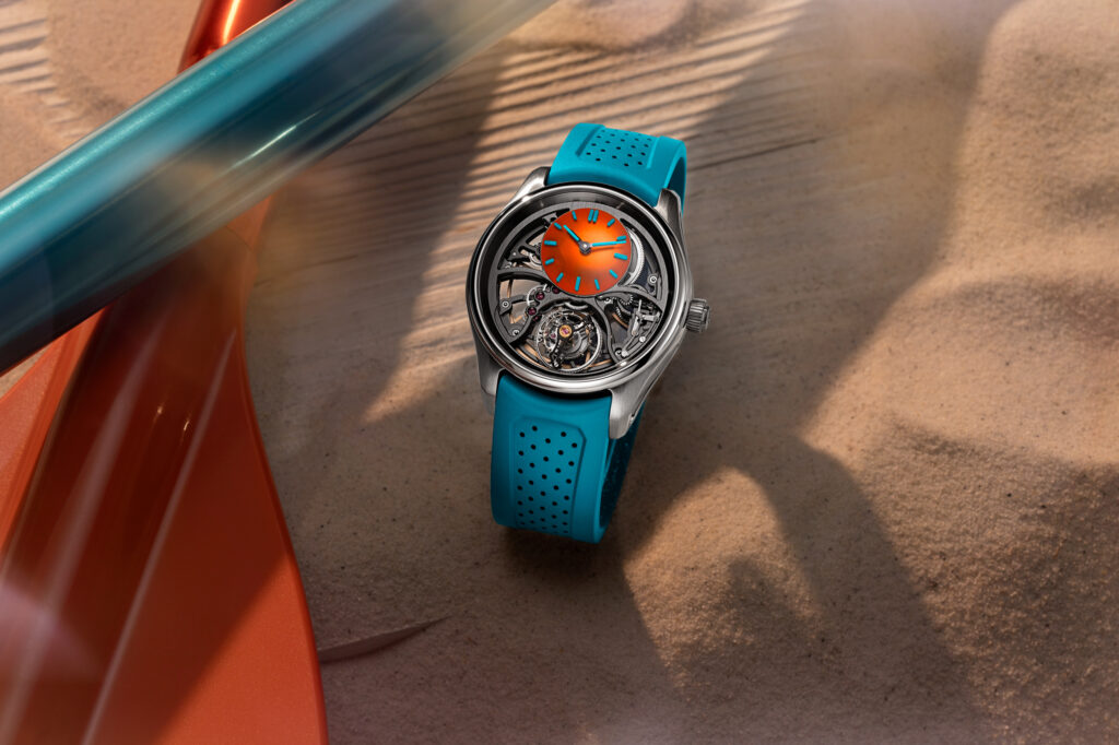 H. Moser & Cie. Pioneer Spiced Aqua: A Triptych of Colour