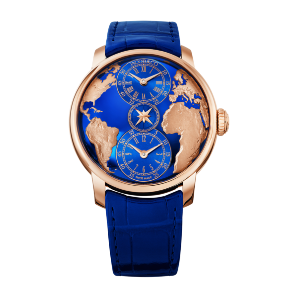 The World Is Yours Dual Time Zone Rose Gold