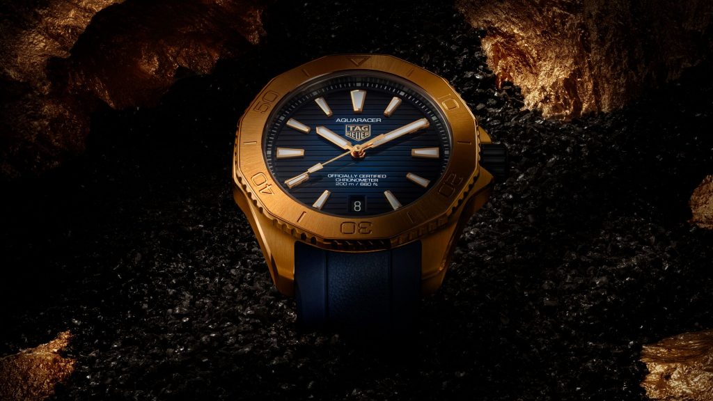 The New TAG Heuer Aquaracer Professional 200 In Full Gold With The Calibre TH 31-00