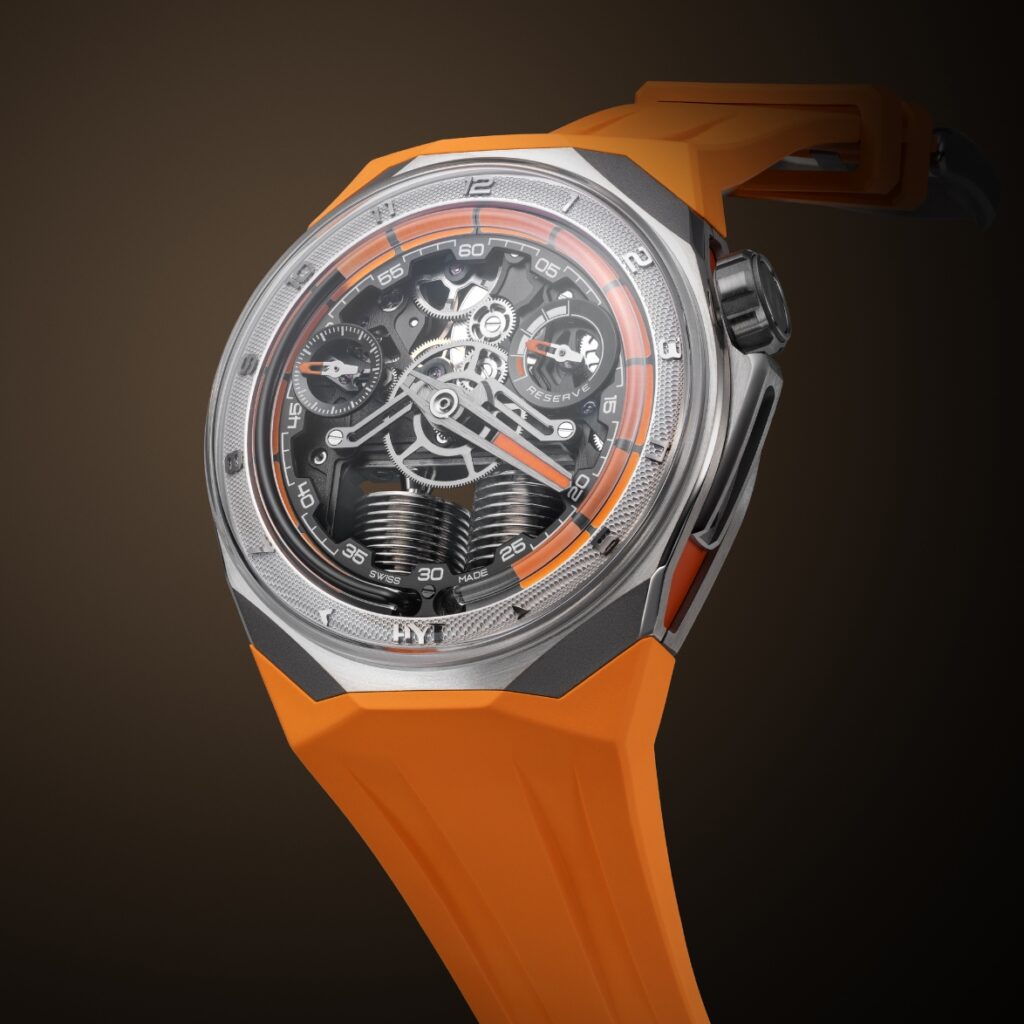 HYT S1 Titanium Orange Dial