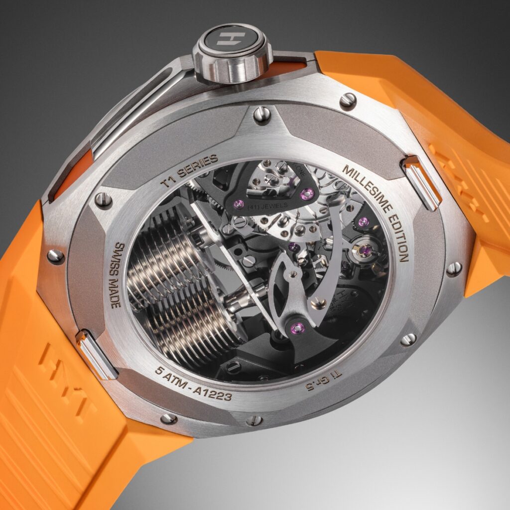 HYT S1 Titanium Orange Caseback