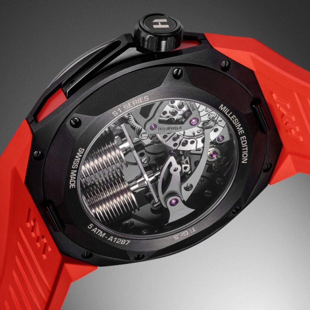 HYT S1 Titanium DLC Red Caseback