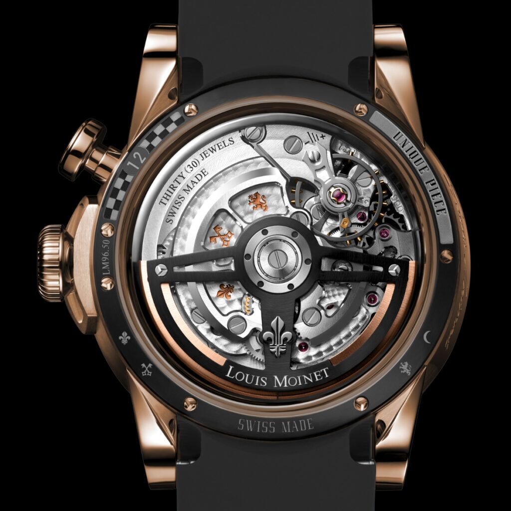 Louis Moinet Time To Race Flash 18K Red Gold Caseback