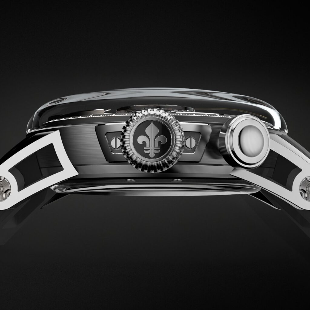 Louis Moinet Time To Race Flash Grade 5 Titanium Crown