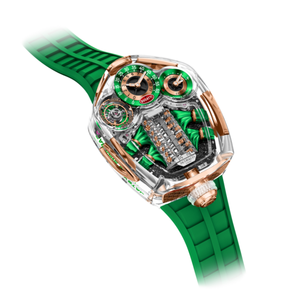 Bugatti Tourbillon Sapphire Crystal Green