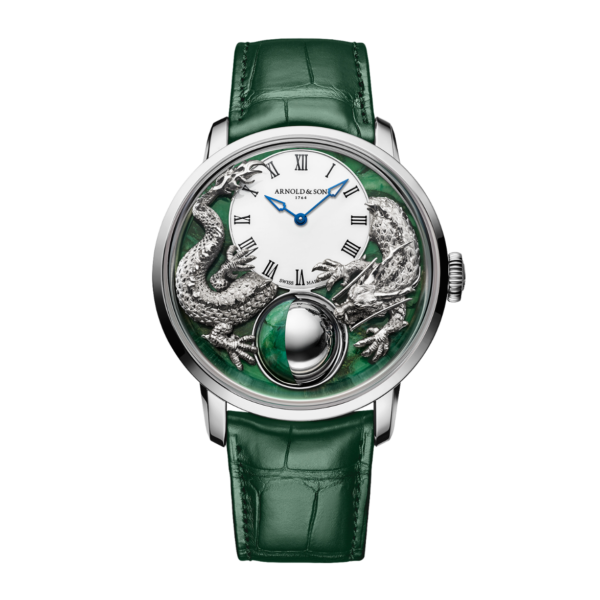 Arnold & Son Luna Magna Platinum Dragon Verdite Watch