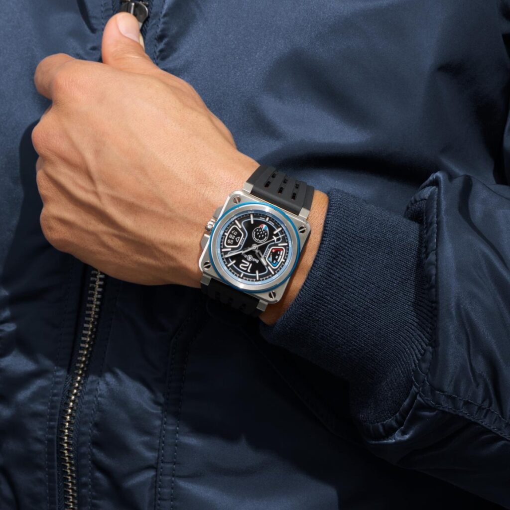Bell & Ross BR-X3 Patrouille de France Rubber Strap On the Wrist