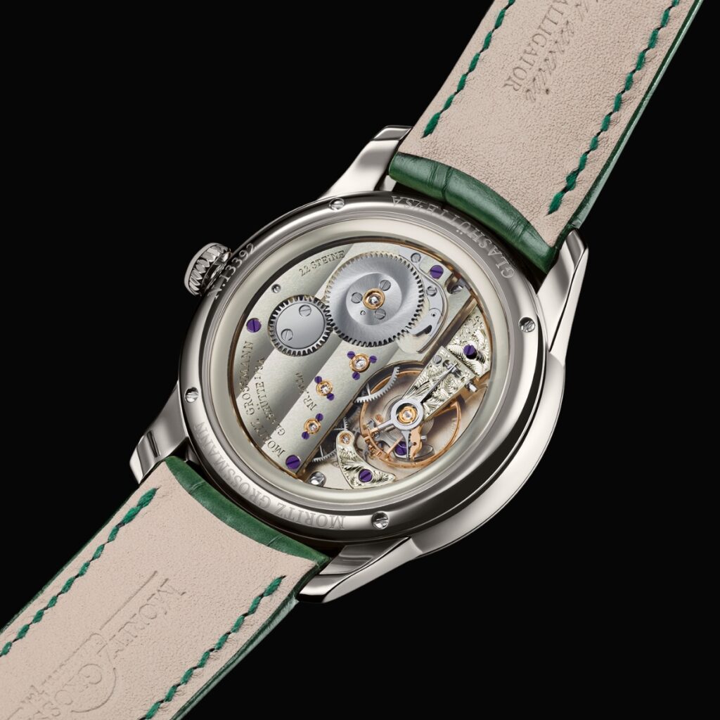Moritz Grossmann TEFNUT Silver-Plated by Friction in White Gold Caseback