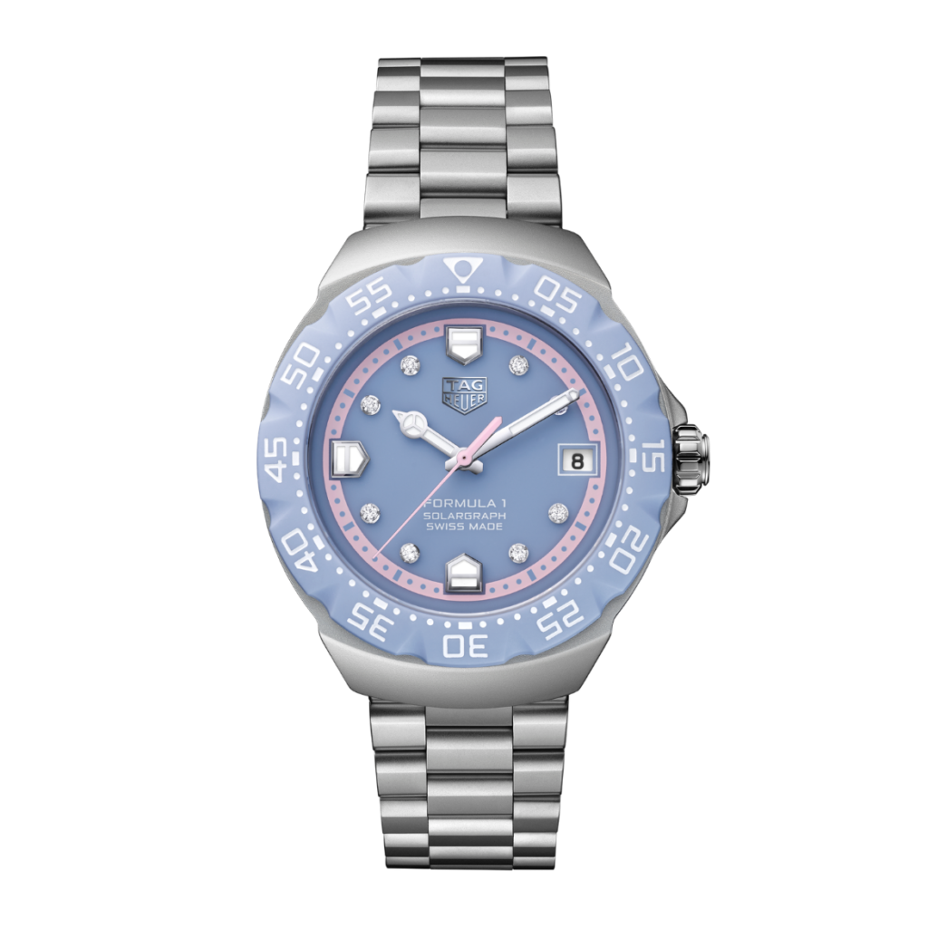 TAG Heuer Formula 1 Solargraph Blue Opalin Steel