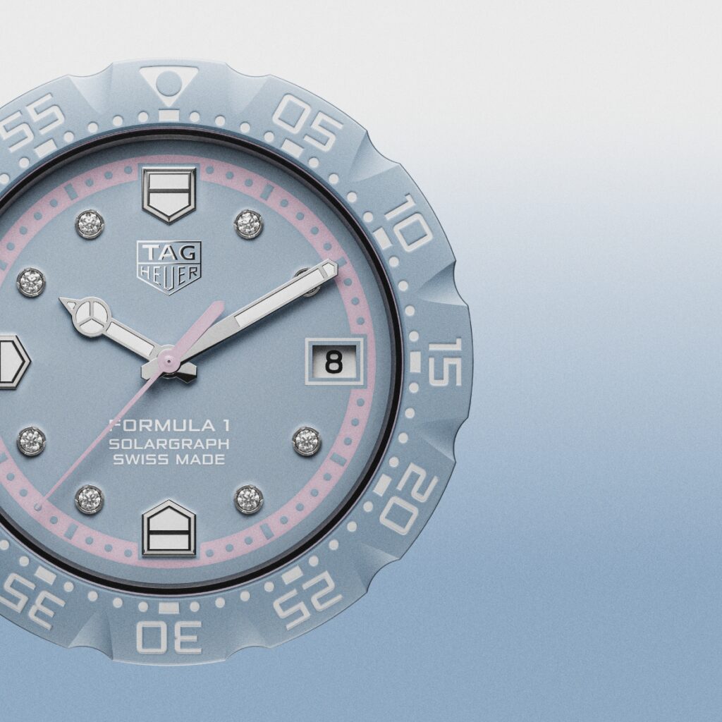 TAG Heuer Formula 1 Solargraph Blue Opalin Half Dial