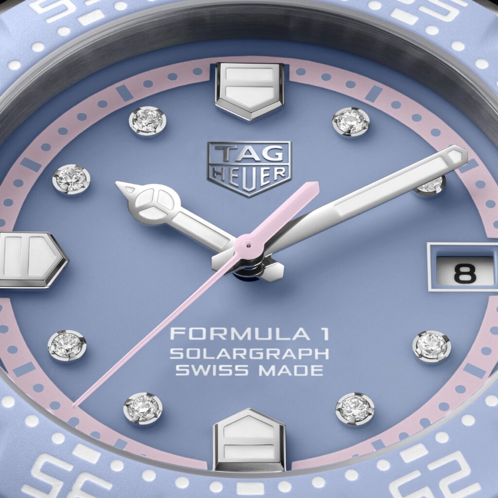 TAG Heuer Formula 1 Solargraph Blue Opalin Diamonds
