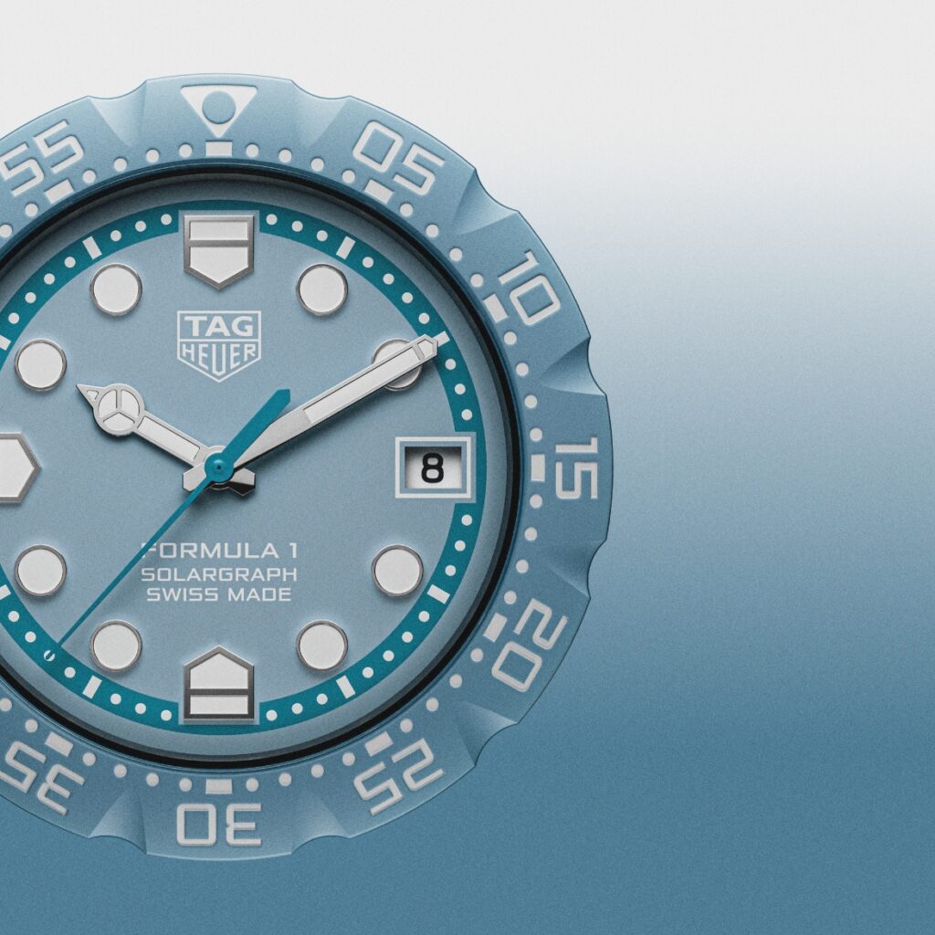 TAG Heuer Formula 1 Solargraph Blue Half Dial