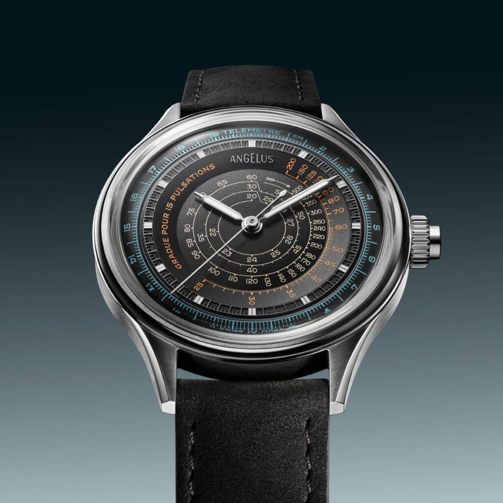 Angelus Instrument De Mesures Ebony Black Watch by Angelus