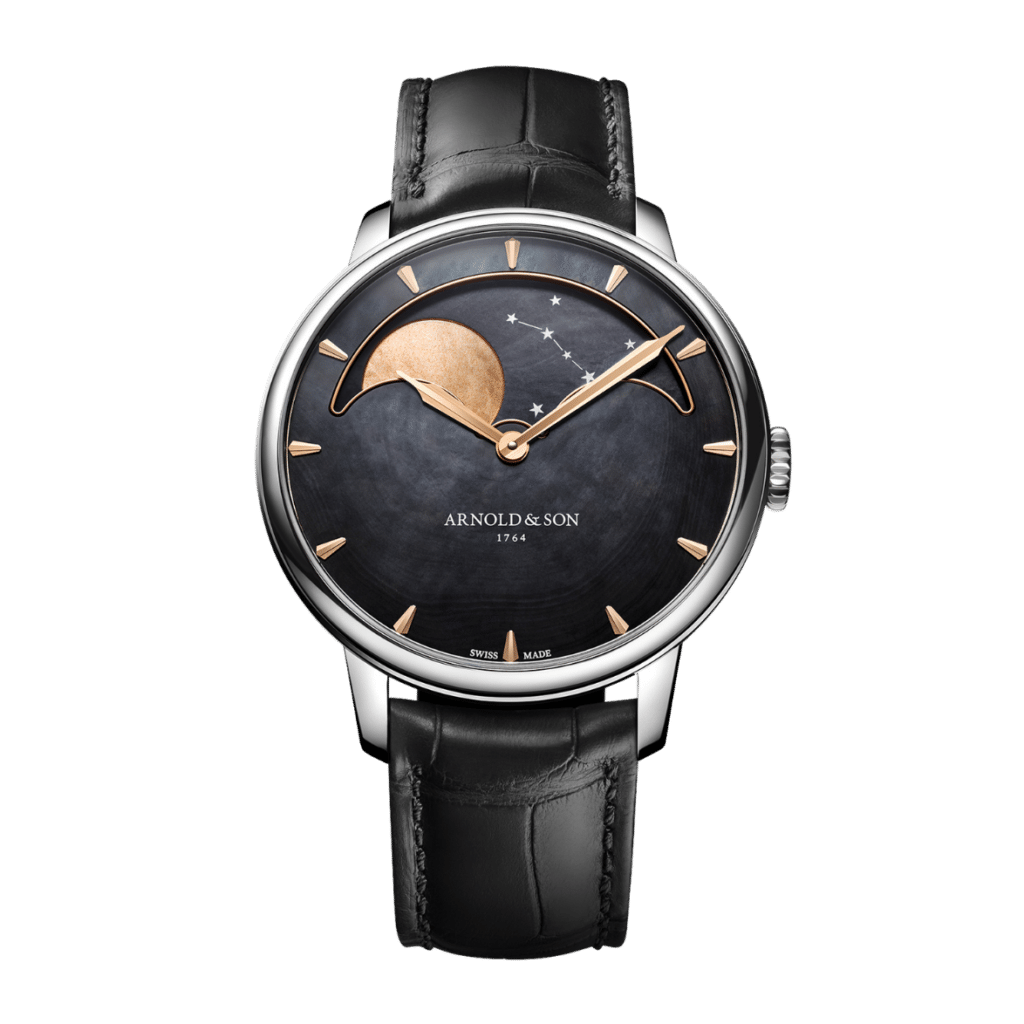 Arnold & Son Perpetual Moon 41.5 Steel “Colours of the Moon” Black Watch