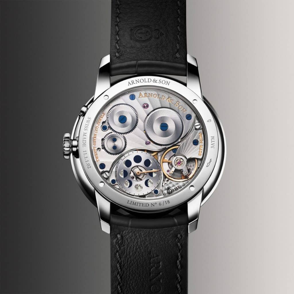 Arnold & Son Perpetual Moon 41.5 Steel “Colours of the Moon” Black Watch Caseback