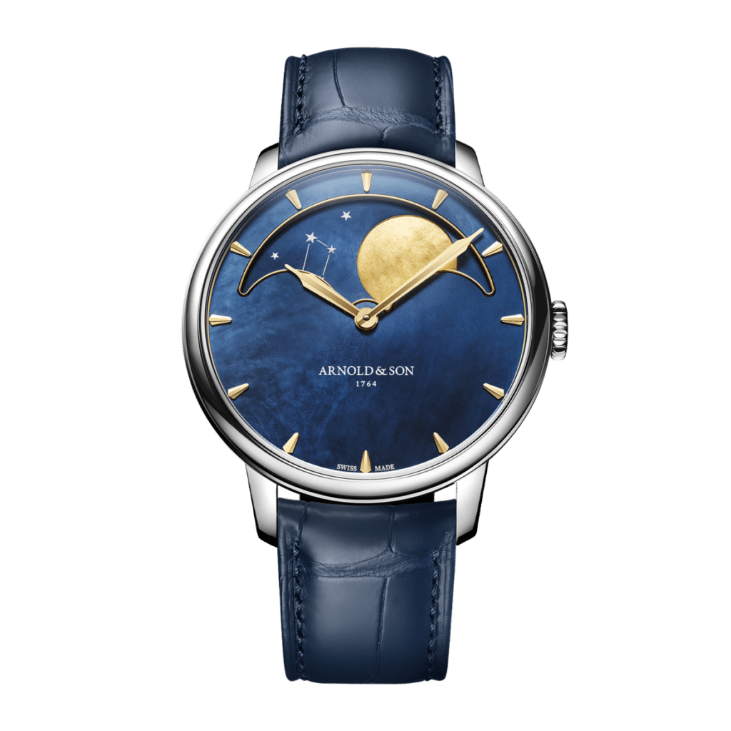 Arnold & Son Perpetual Moon 41.5 Steel “Colours of the Moon” Blue Watch
