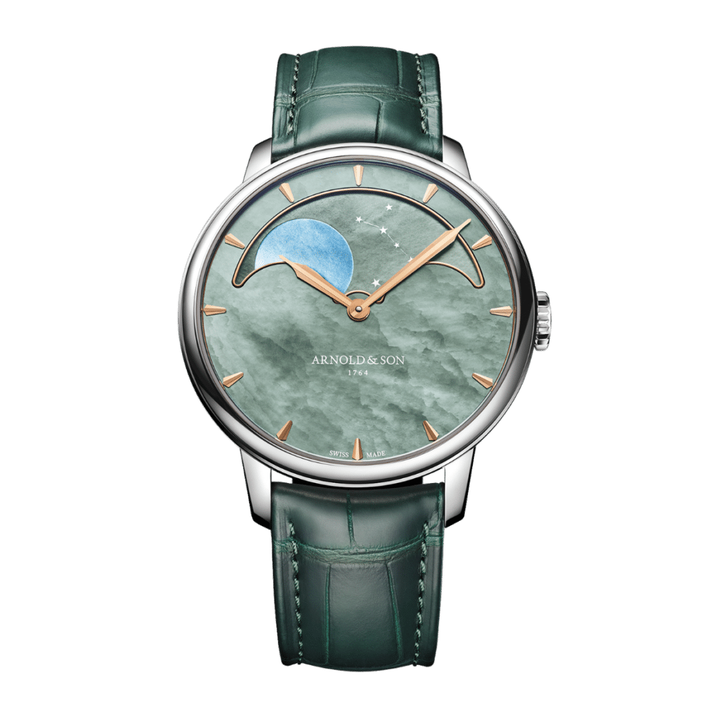 Arnold & Son Perpetual Moon 41.5 Steel “Colours of the Moon” Green Watch