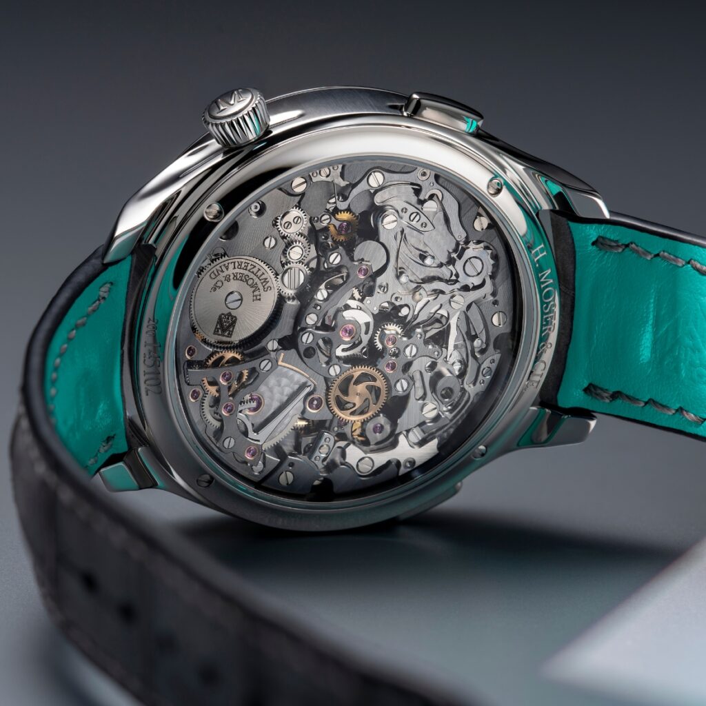 H. Moser & Cie. ENDEAVOUR FLYBACK CHRONOGRAPH DUAL TIME DATE Open caseback