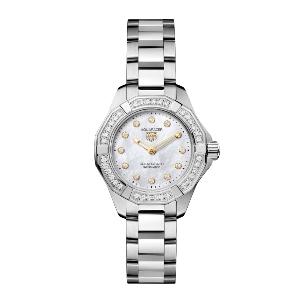 TAG Heuer Aquaracer Mother of pearl and gold Ref: WBP141J.BA0049
