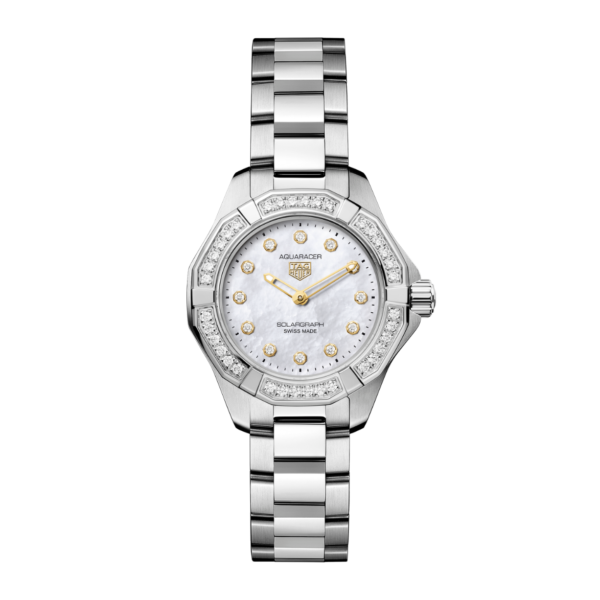 TAG Heuer Aquaracer Mother of pearl and gold Ref: WBP141J.BA0049