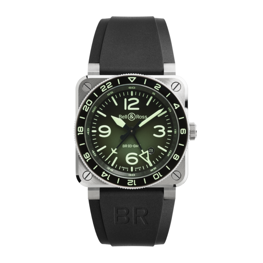 Bell & Ross BR-03 GMT Green Lum Watch