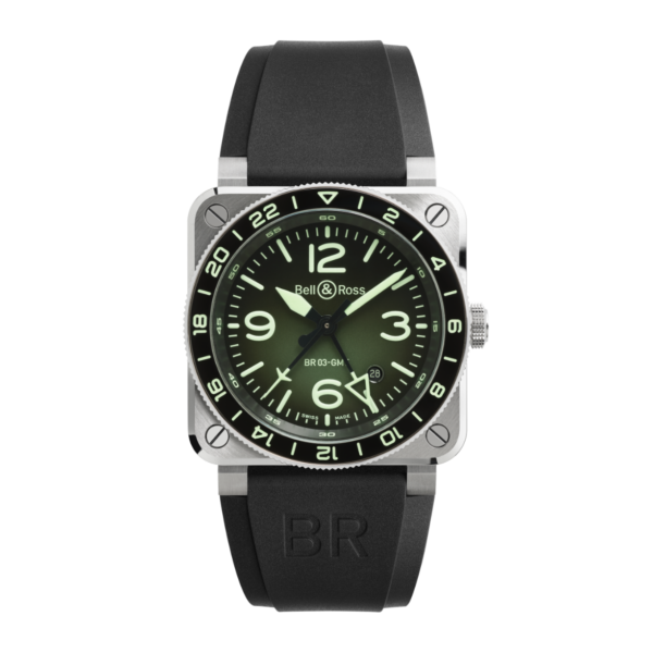 Bell & Ross BR-03 GMT Green Lum Watch