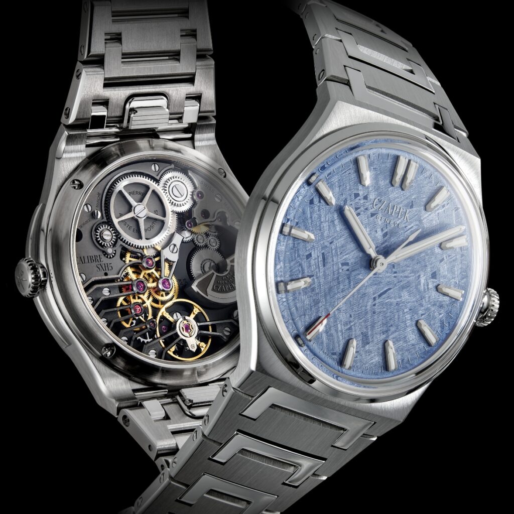 Czapek & Cie. Antarctique S Frozen Meteor 38.5mm Watch Dial and Caseback