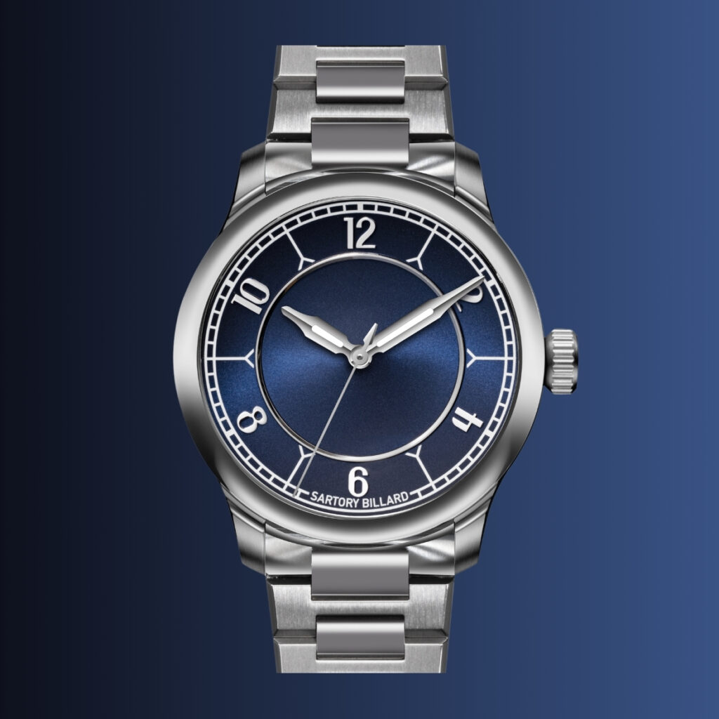 Sartory Billard SB04-E Nuance Blue Steel Bracelet