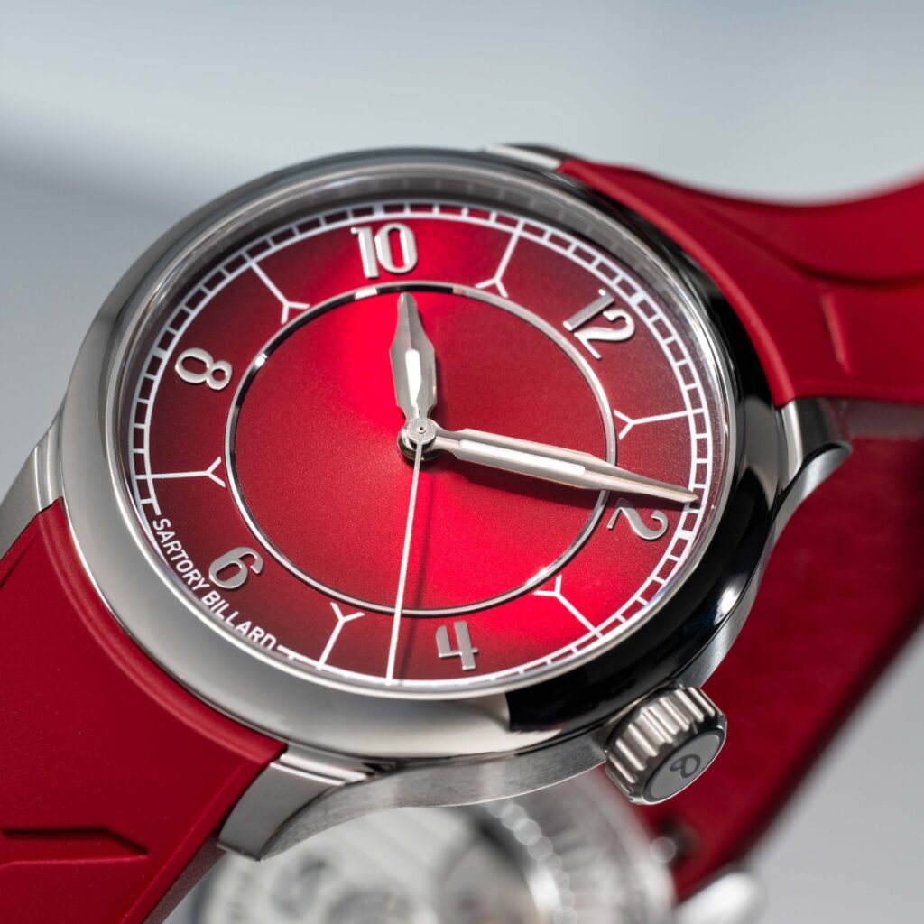 Sartory Billard SB04-E Nuance Red Watch Dial Hands
