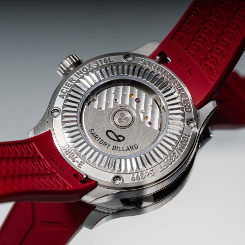 Sartory Billard SB04-E Nuance Red Watch Caseback